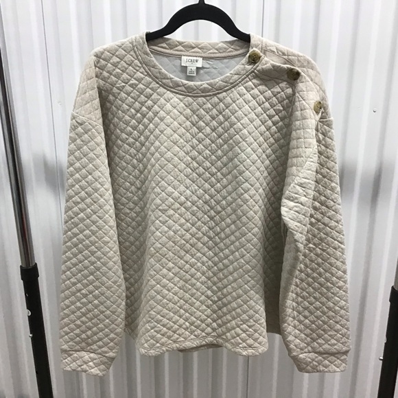 J. Crew Tops - J. Crew Quilted Sweatshirt